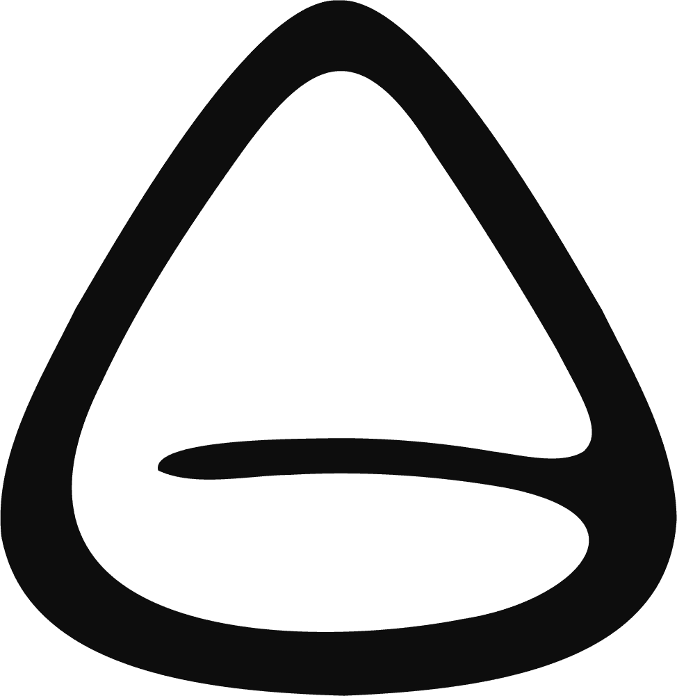 Rounded Triangle Shape SVG Bold Loop Vector