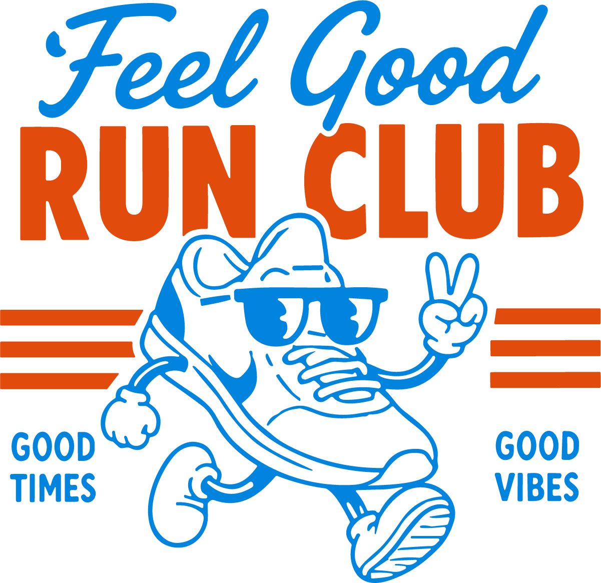 Running Shoe Mascot SVG Cool Retro Vector - Image 1