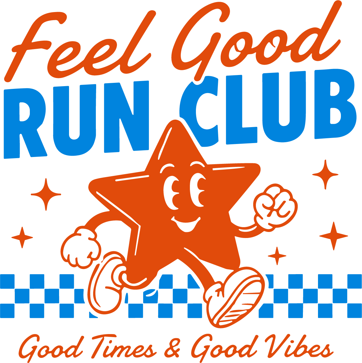 Running Star Mascot SVG Retro Sporty Vector - Image 1