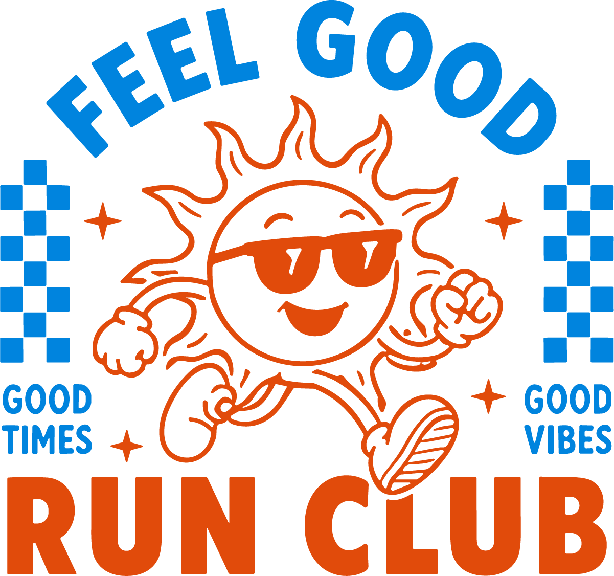 Running Sun Character SVG Sunny Fitness Vibes Vector - Image 1