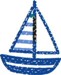 Sailboat SVG Hand-Sketched Nautical Vector