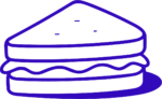 Sandwich Slice SVG Simple Outline Vector