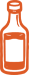 Sauce Bottle SVG Rustic Outline Vector