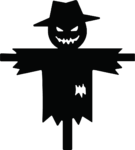 Scarecrow SVG Eerie Silhouette Vector