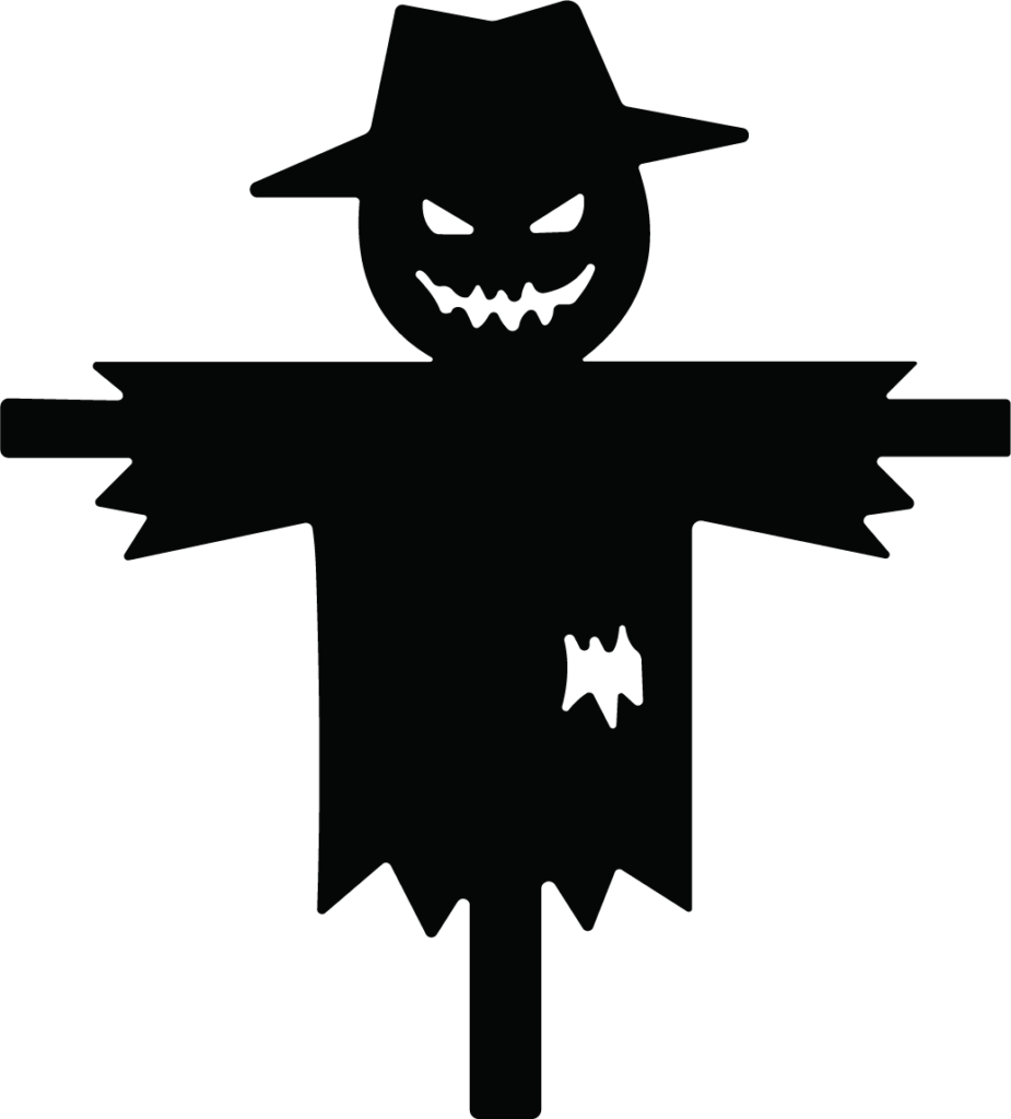 Scarecrow SVG Eerie Silhouette Vector