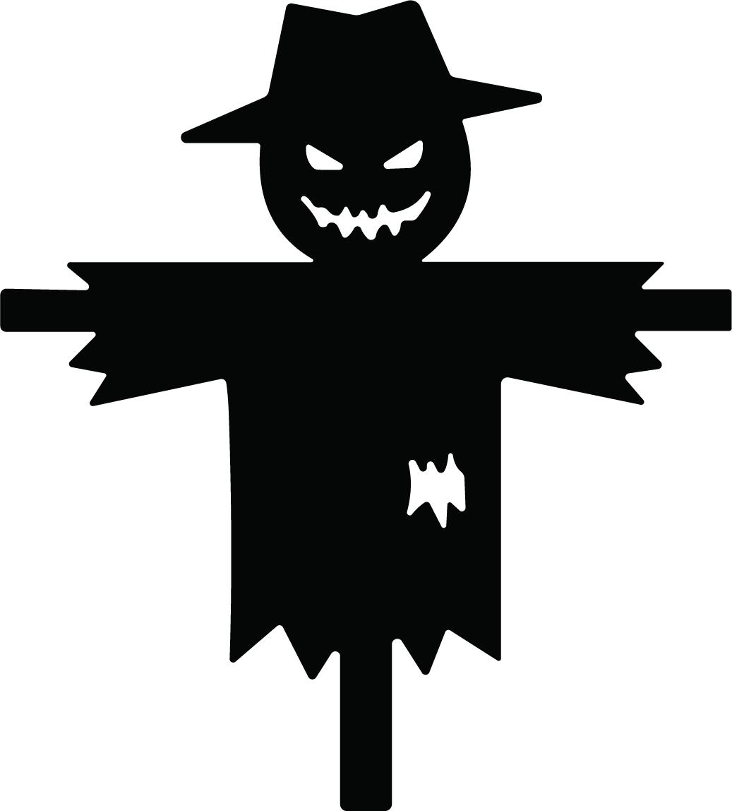 Scarecrow SVG Eerie Silhouette Vector - Image 1
