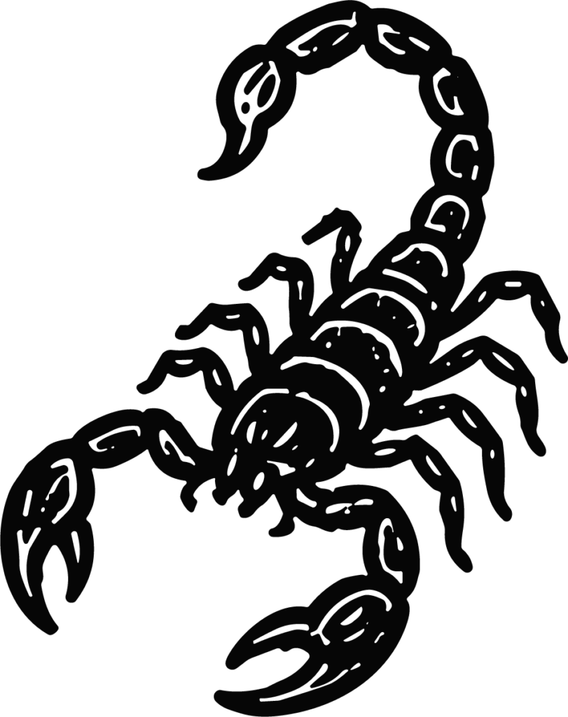 Scorpion SVG Bold Silhouette Vector