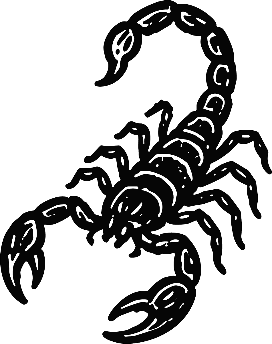 Scorpion SVG Bold Silhouette Vector - Image 1