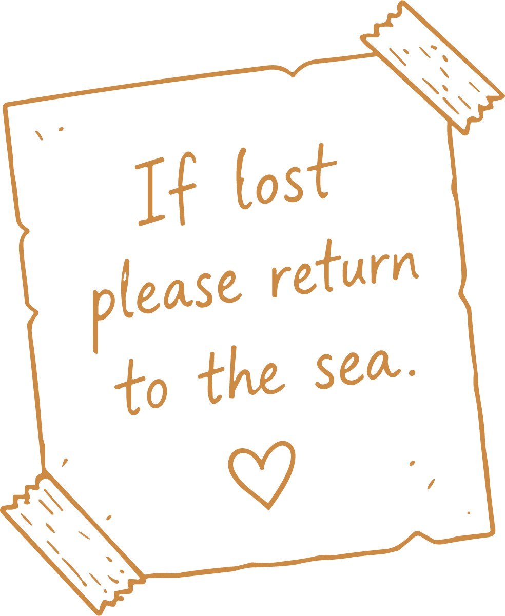 Sea Quote Note SVG Whimsical Beachy Vector - Image 1
