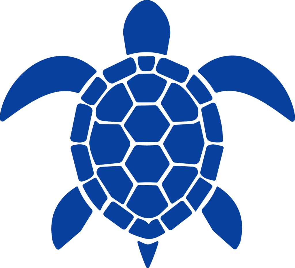 Sea Turtle SVG Geometric Silhouette Vector