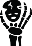 Skeleton Mask Figure SVG Eerie Silhouette Vector