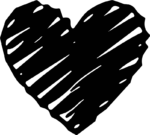 Sketched Heart SVG Bold Scribbled Vector