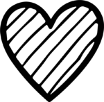 Sketched Heart SVG Bold Scribbled Vector