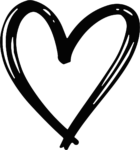 Sketched Heart SVG Bold Brushstroke Vector