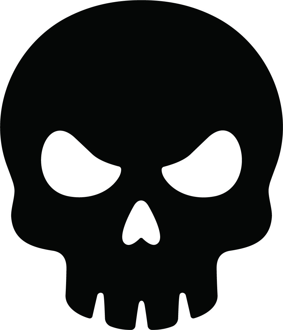 Skull SVG Menacing Silhouette Vector - Image 1