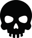 Skull SVG Bold Silhouette Vector