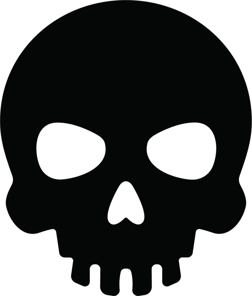 Skull SVG Bold Silhouette Vector