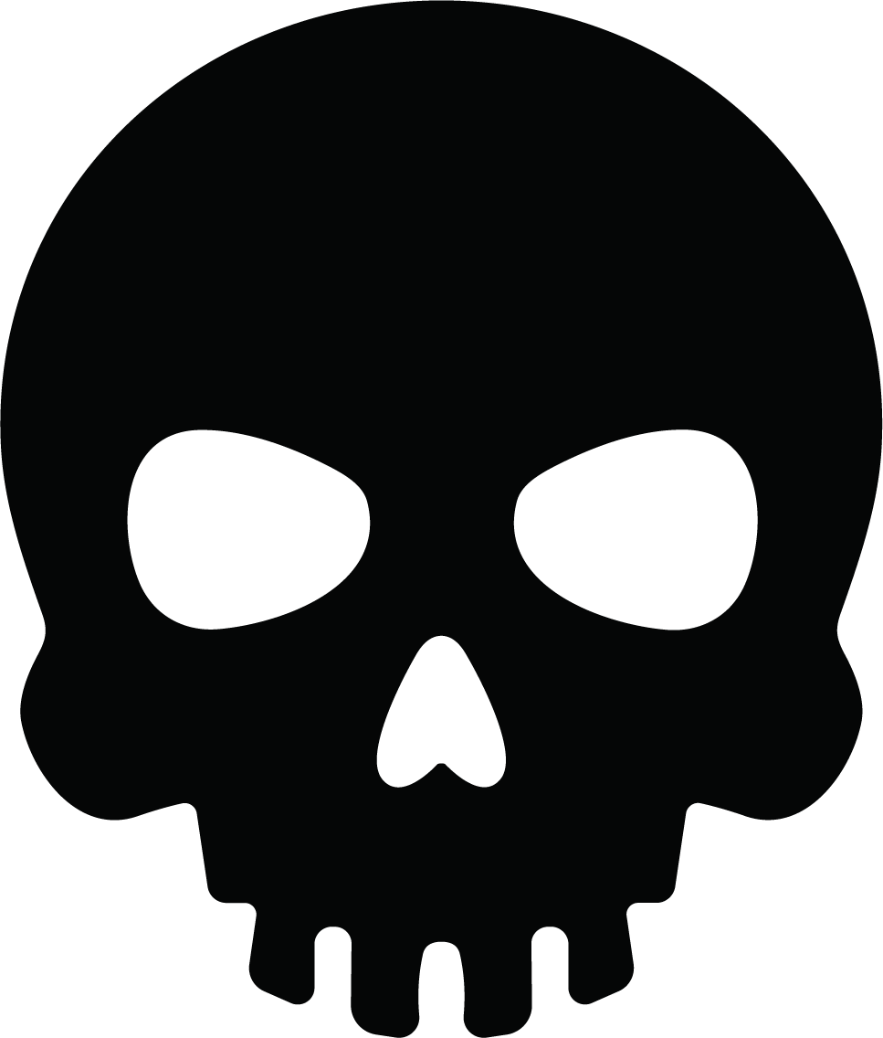 Skull SVG Bold Silhouette Vector - Image 1