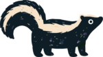 Skunk SVG Speckled Critter Vector