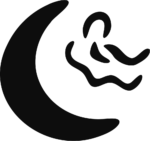 Sleeping Moon Face SVG Dreamy Nightfall Vector