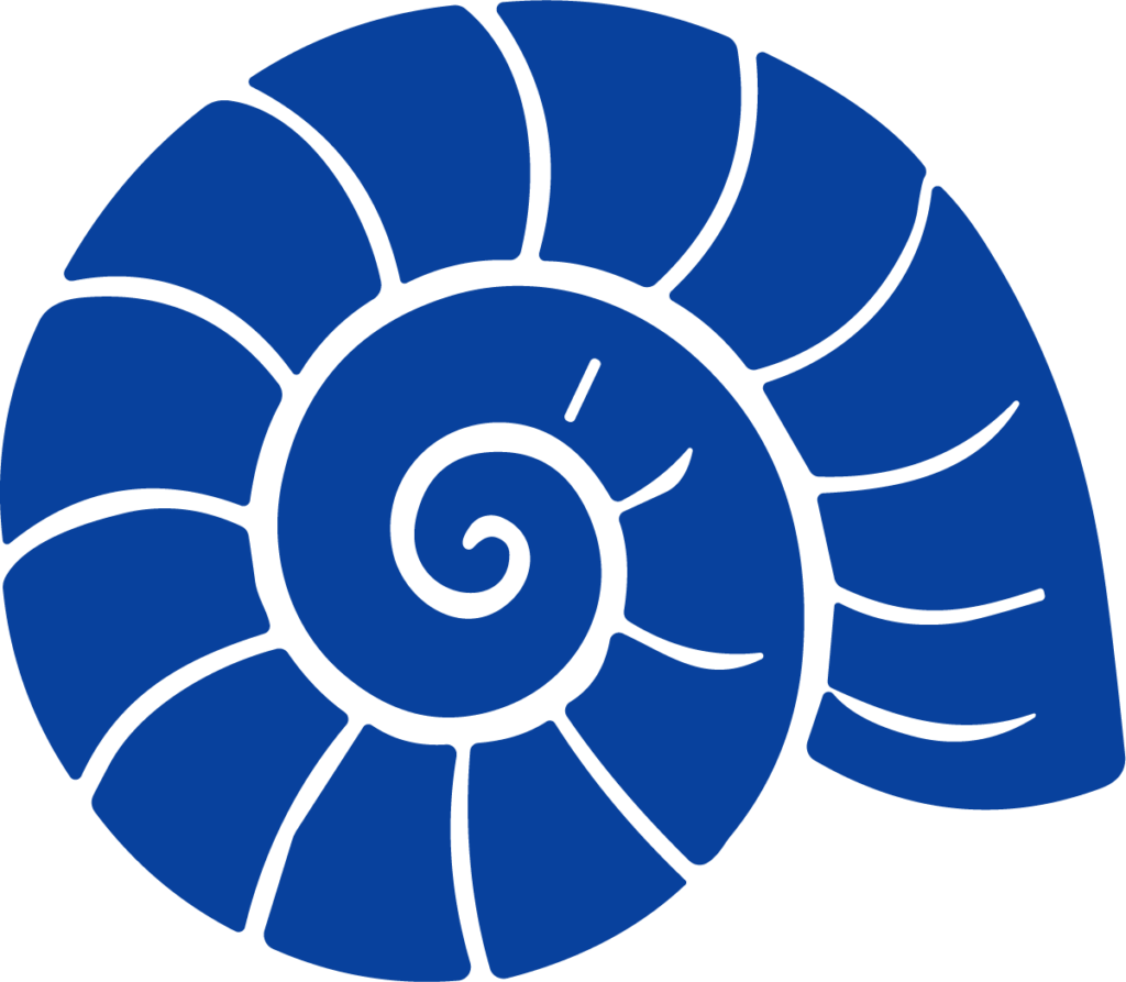 Snail Shell SVG Blue Spiral Vector