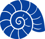 Snail Shell SVG Blue Spiral Vector