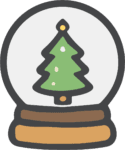 Snow Globe SVG Cozy Holiday Vector