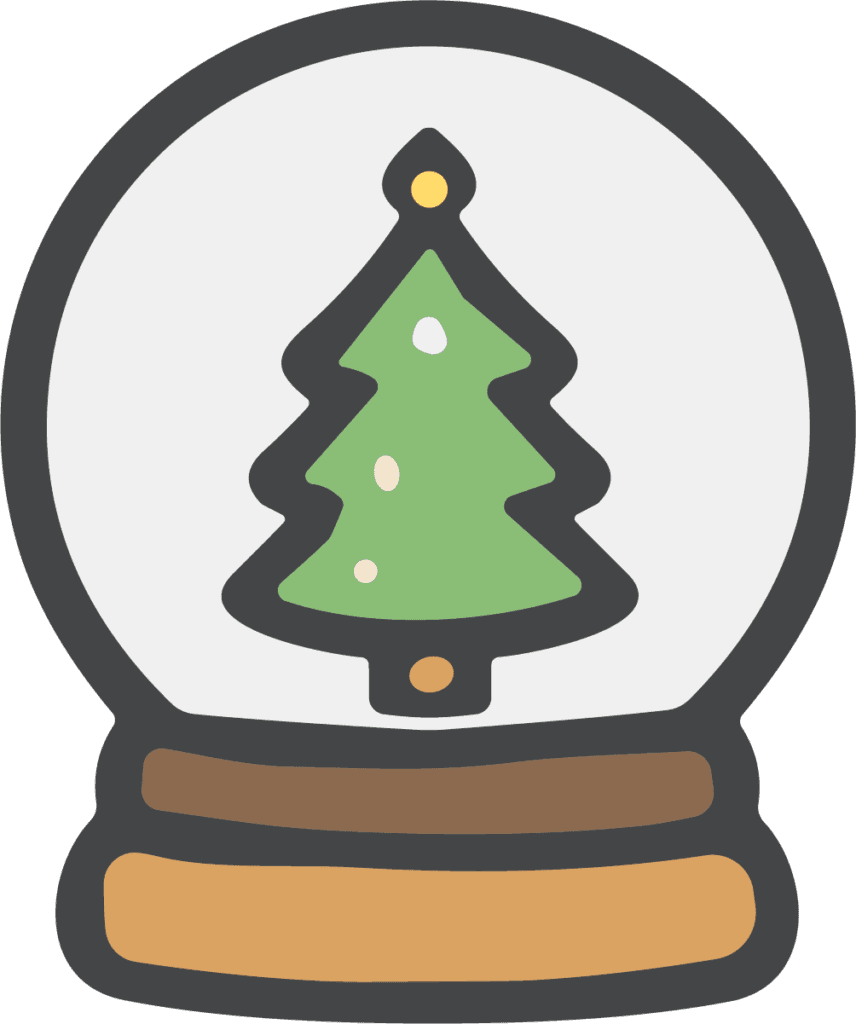 Snow Globe SVG Cozy Holiday Vector