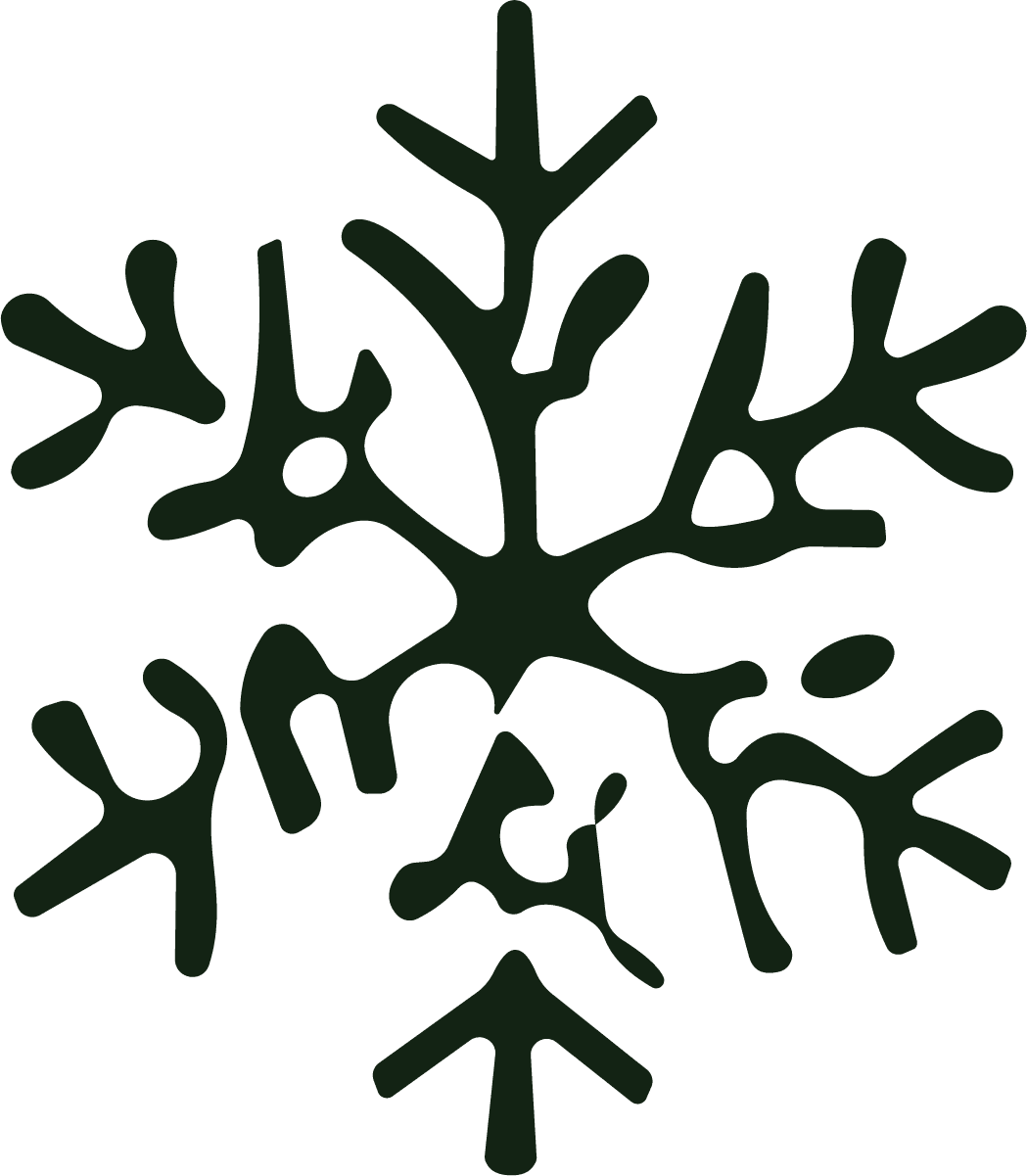 Snowflake SVG Organic Frost Vector - Image 1
