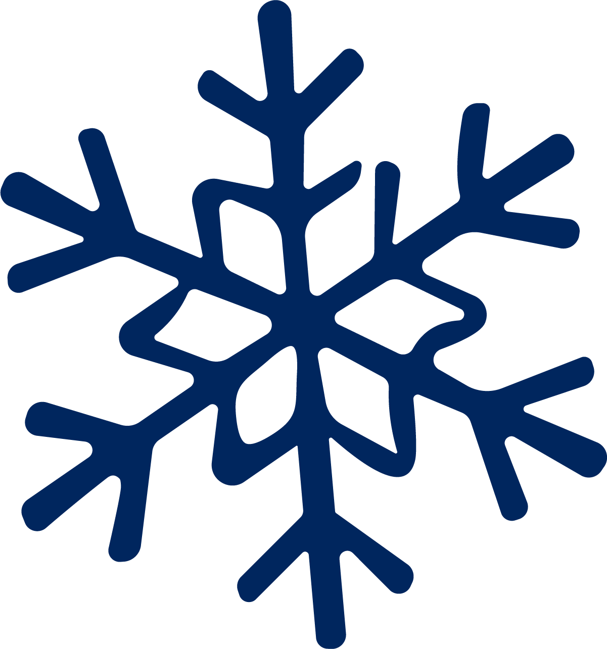 Snowflake SVG Bold Winter Vector - Image 1