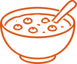 Soup Bowl SVG Simple Outline Vector