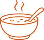 Soup Bowl SVG Steaming Outline Vector