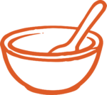 Soup Bowl SVG Simple Outline Vector
