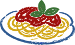 Spaghetti Plate SVG Sketchy Italian Vector