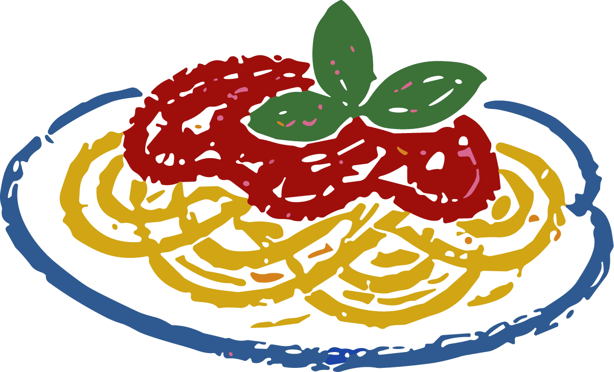 Spaghetti Plate SVG Sketchy Italian Vector - Image 1