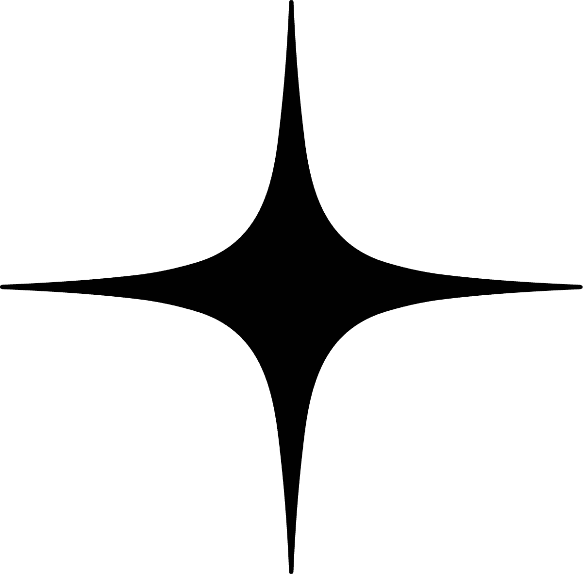 Sparkle Star SVG Sharp Minimal Vector - Image 1