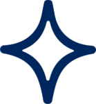 Sparkle Star SVG Bold Navy Vector