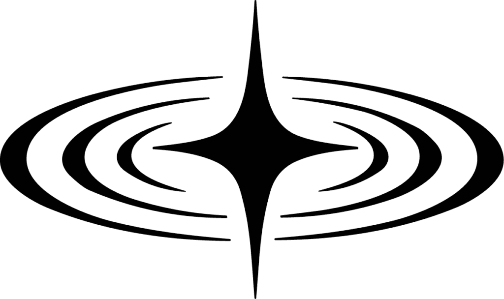 Sparkle Star Orbit SVG Cosmic Emblem Vector