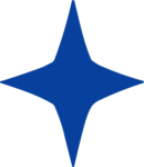 Sparkle Star SVG Bold Blue Vector