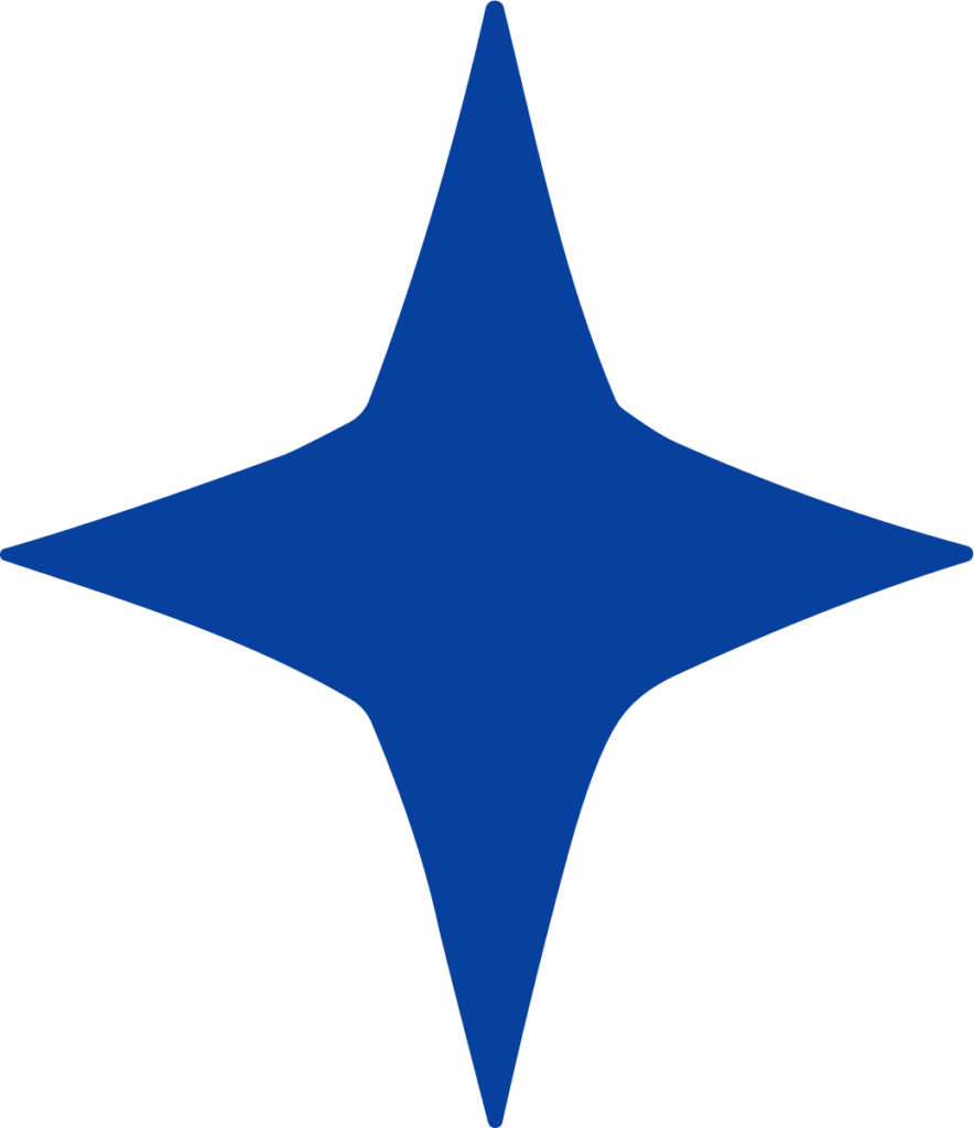Sparkle Star SVG Bold Blue Vector