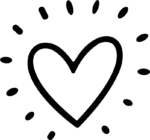 Sparkling Heart SVG Playful Sketch Vector
