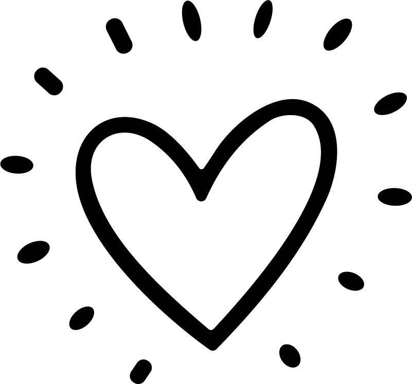 Sparkling Heart SVG Playful Sketch Vector