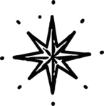 Sparkling Star SVG Celestial Burst Vector