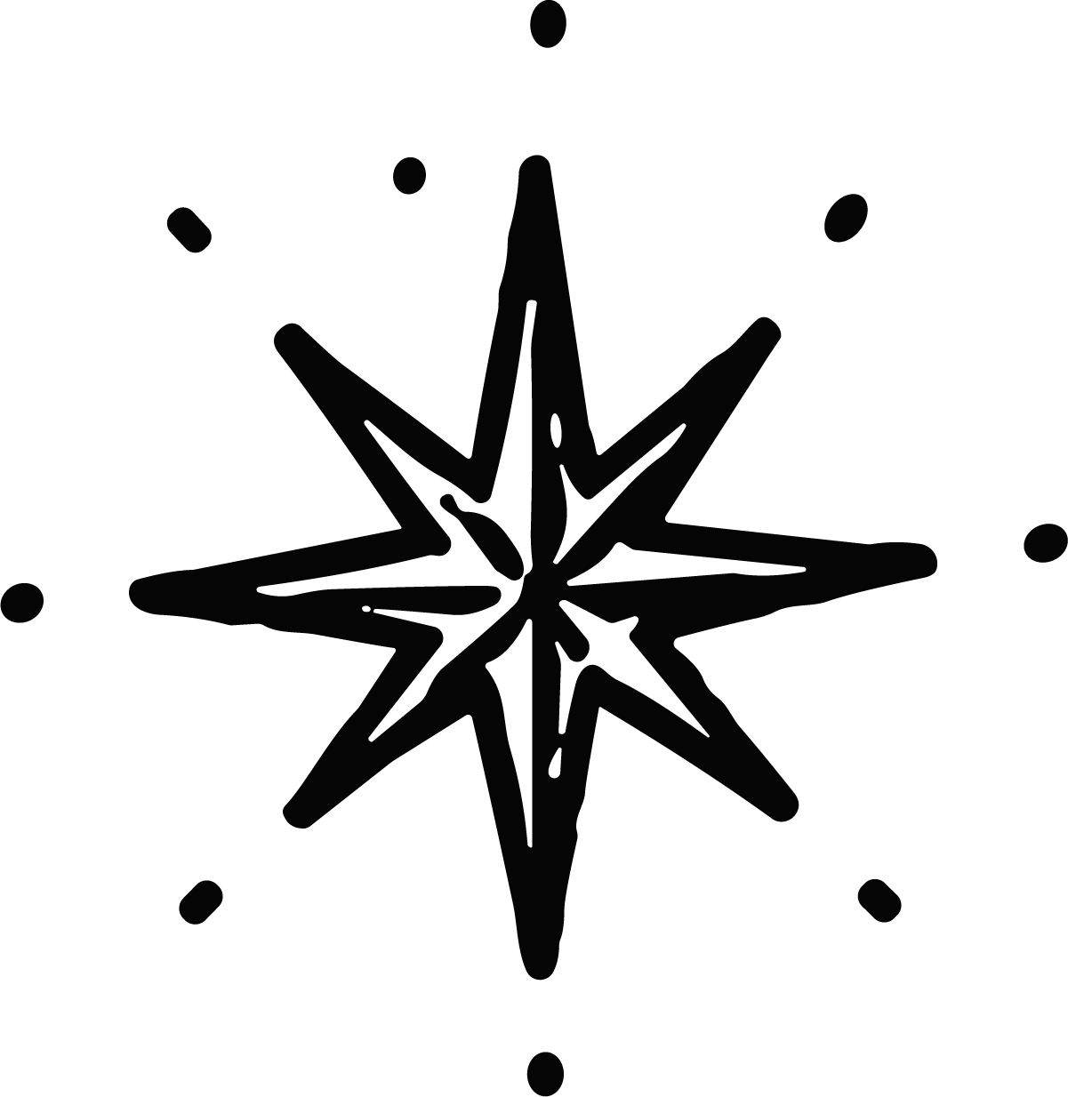 Sparkling Star SVG Celestial Burst Vector - Image 1