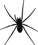 Spider Silhouette SVG Creepy Crawly Vector