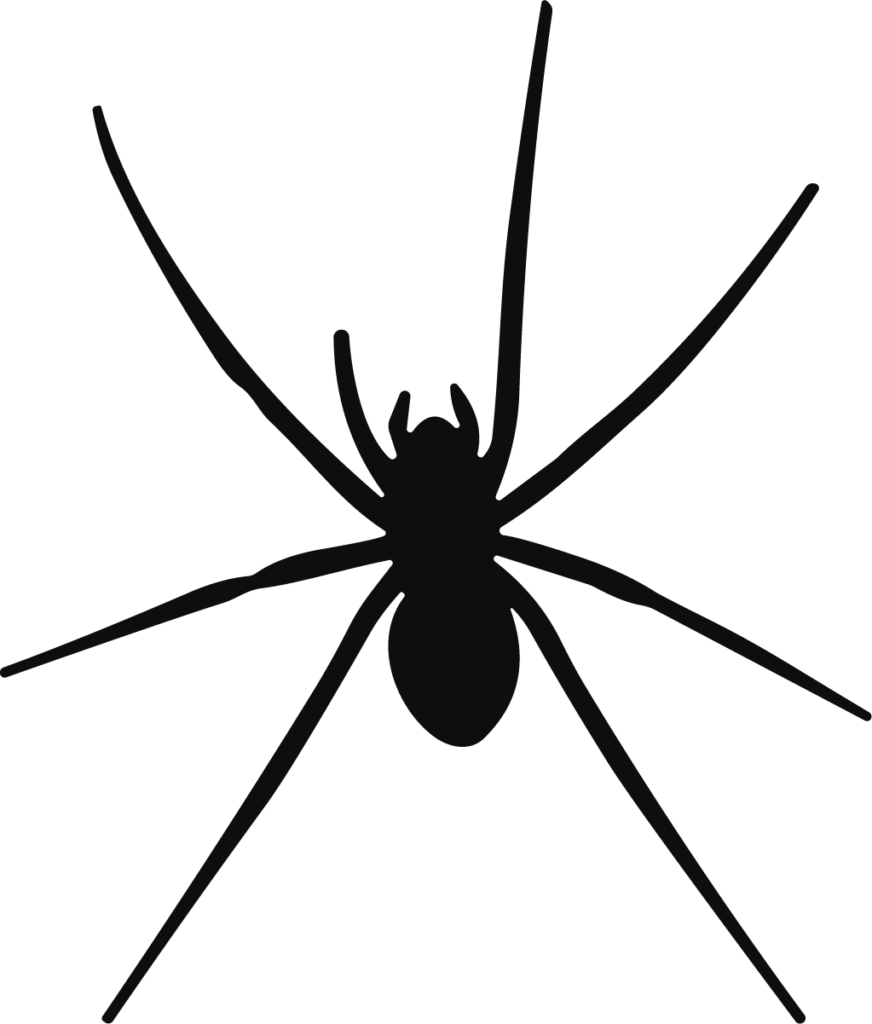 Spider Silhouette SVG Creepy Crawly Vector