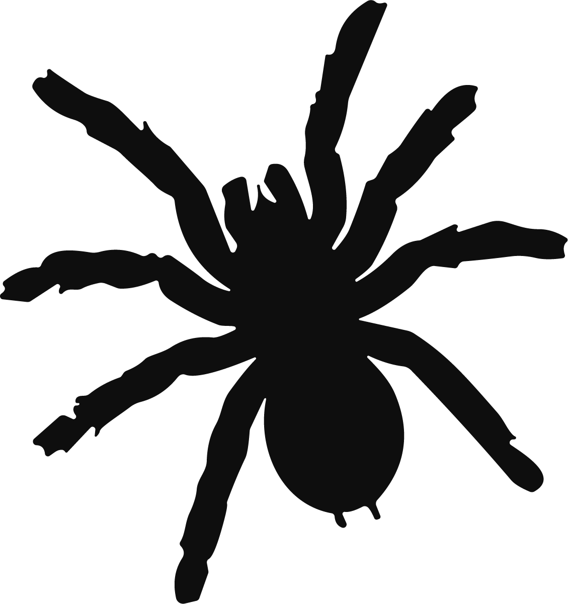 Spider Silhouette SVG Creepy Crawly Vector - Image 1