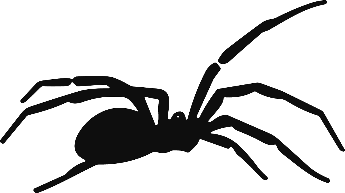 Spider Silhouette SVG Creepy Crawler Vector - Image 1