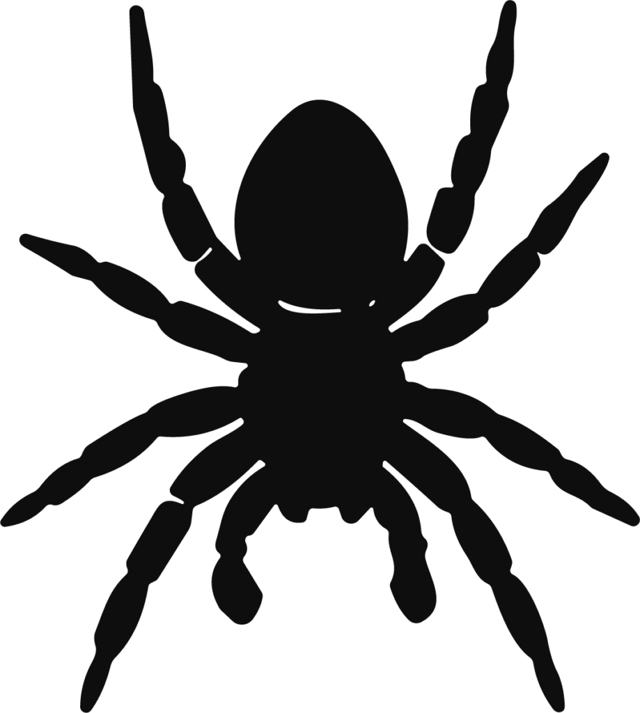 Spider Silhouette SVG Creepy Crawly Vector