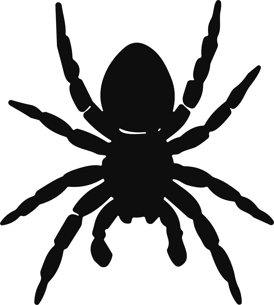 Spider Silhouette SVG Creepy Crawly Vector - Image 1